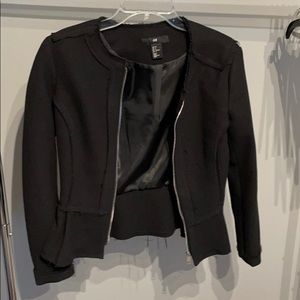 H&M peplum blazer jacket